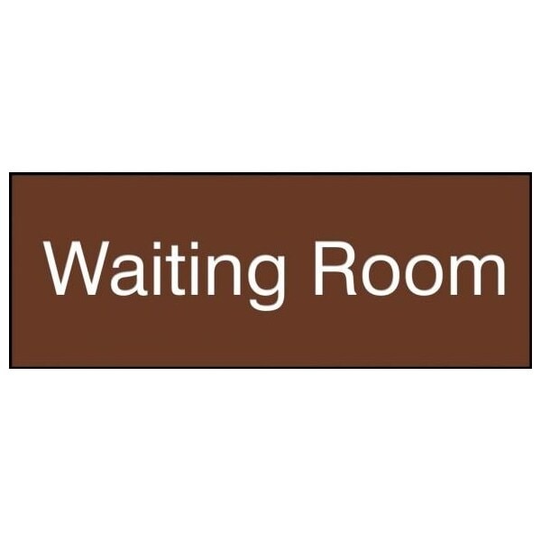 Accuform 8 in W x 3 in H, Engraved Plastic PSG920BR - main